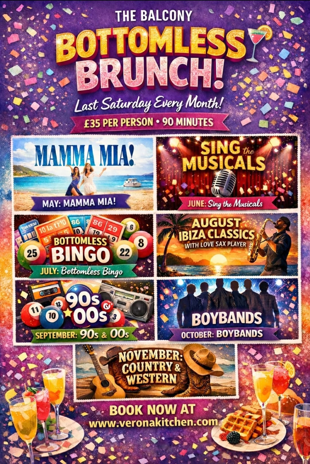 Bottomless Brunch at The Balcony — Last Saturday Every Month